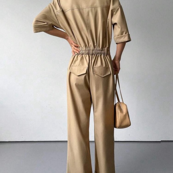 Button Front Jumpsuit - Picture 2 of 3